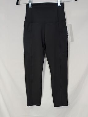 NWT Marika Black Malina 20" Capri Women Size XS High Rise Workout Athleisure